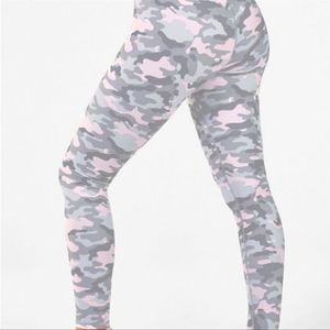 Fabletics PowerHold Pink Camo Leggings